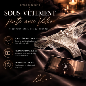 Sous-vêtement porté par Lilou + vidéo exclusive